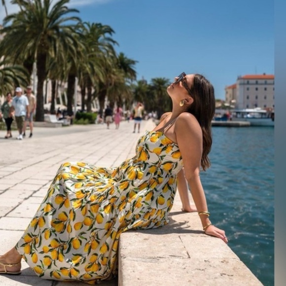 A-LINE LEMON PRINT DRESS. NWOT. - Picture 10 of 10